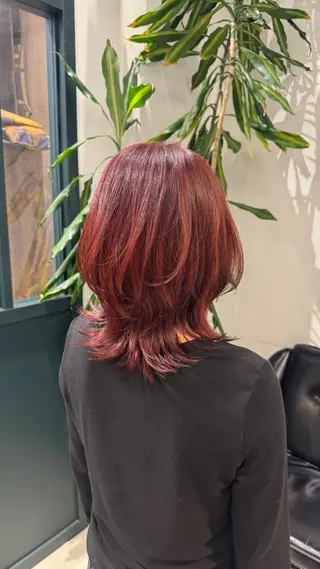 ミディアム 黒岩 珠奈のヘアスタイル