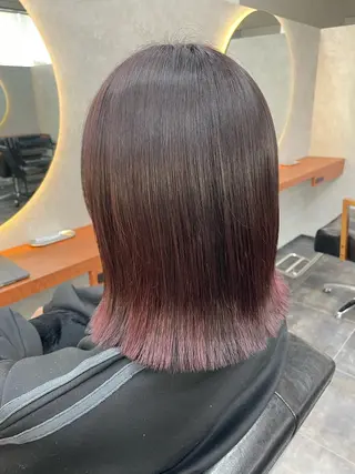 ミディアム 佐藤 菜穂のヘアスタイル