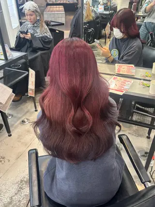 ロング カラー レイヤー sala 推しカラー職人🎀のヘアスタイル