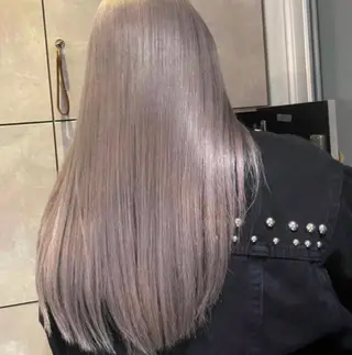 セミロング カラー パーマ ヘアアレンジ メンズ ブリーチカラー🤍 颯馬🐈‍⬛のヘアスタイル