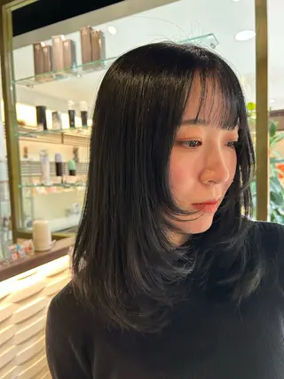 ミディアム noto mitsukiのヘアスタイル