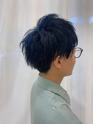 ショート カラー メンズ 山中 亮司のヘアスタイル