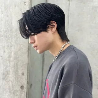ミディアム カラー パーマ メンズ 【池袋店 店長】伊藤 昂樹/曲がる縮毛矯正のヘアスタイル