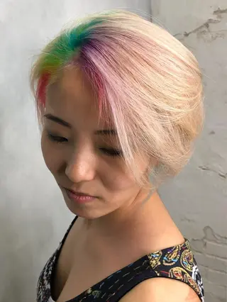 ショート カラー welring hair salonのヘアスタイル