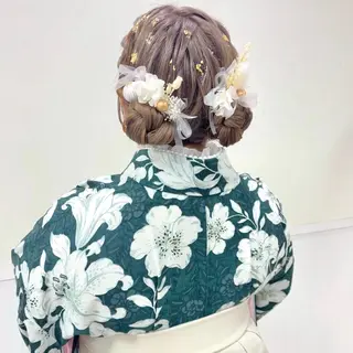 ヘアメ🎀推しカラー 🥣横浜/しほ🧸のヘアスタイル