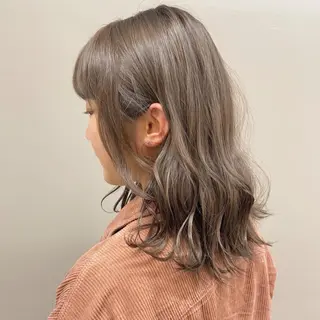ミディアム 💖艶と似合わせ💖 カラーカット💖のヘアスタイル