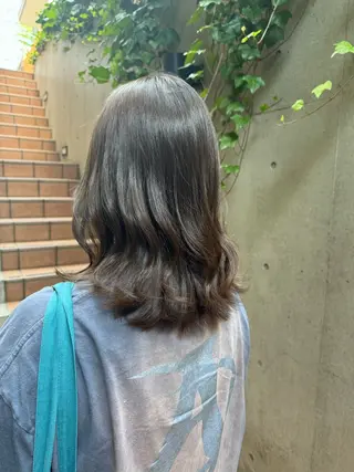 ミディアム 大人可愛い♡コテ巻き パーマ🌼杉田 萌恵のヘアスタイル