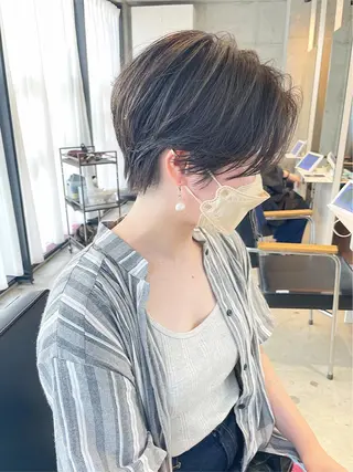 ショート カラー 【ショートカット 美髪矯正】今井隆太のヘアスタイル