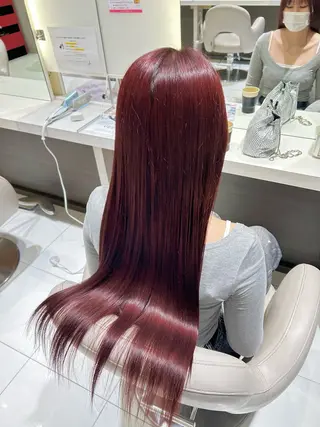 ロング カラー 合庭 柚のヘアスタイル
