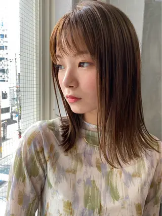 ミディアム LoRE🎀塩崎莉子 縮毛矯正/ブリーチのヘアスタイル