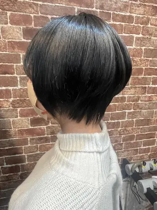 ショート カラー パーマ ヘアアレンジ メンズ キッズ ネイル マツエク・マツパ アイブロウ 久木原 ゆりのヘアスタイル