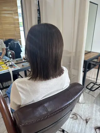 ミディアム カラー 美髪✨艶髪✨髪質改善 カラー特化❣大石優奈のヘアスタイル