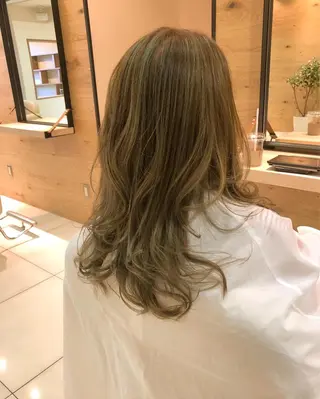 セミロング カラー 坂元 智信のヘアスタイル