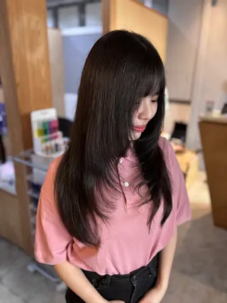 ロング miloc naha ナナカのヘアスタイル
