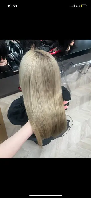 ロング カラー ブリーチなしWカラー 超特化/YURAのヘアスタイル