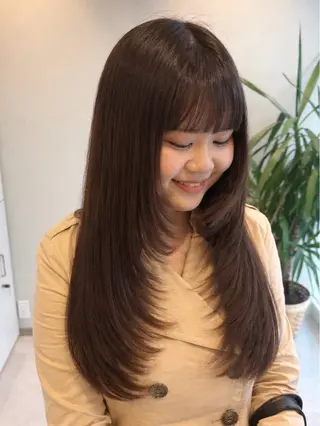 ロング カラー 𝘀𝗮𝗲 ⑅*/ 艶髪/ショートボブのヘアスタイル