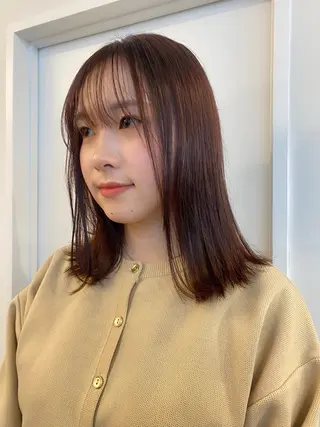 セミロング カラー ichika/福岡 /透明感カラー🤎のヘアスタイル