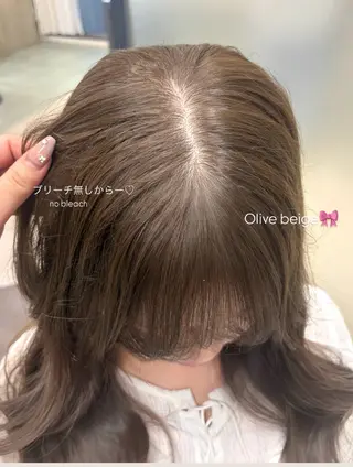 カラー MISAKI/韓国 透明感カラー🎀のヘアスタイル