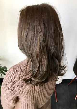 セミロング カラー 川合 勇気のヘアスタイル