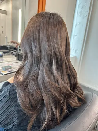 ロング カラー 長畑 光紀のヘアスタイル