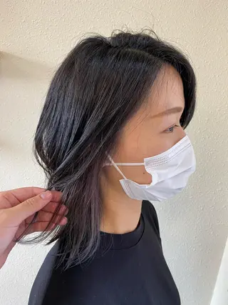 セミロング 中川 茜里のヘアスタイル