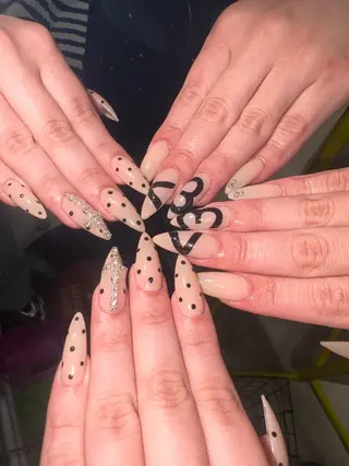 ネイル 33nail✴️栄 スミレ❇️Gel-xのネイルデザイン