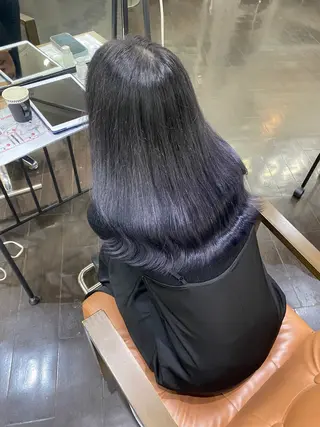 ロング カラー ヘアアレンジ 🍒ᩚ名駅/艶髪 縮毛矯正/あゆ🍒ᩚのヘアスタイル