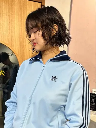 ショート パーマ はまだ かんたのヘアスタイル