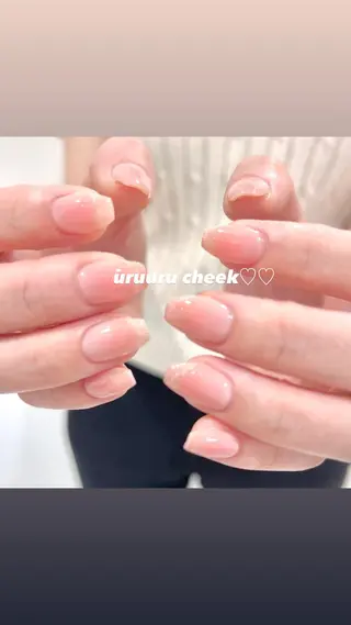 ネイル 🎀チーク/ちゅるん 🫧chisa🎀のネイルデザイン