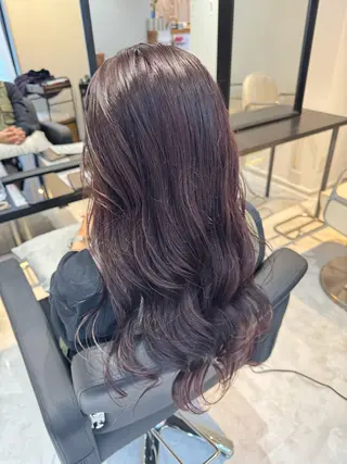 ロング カラー 髪質改善ストレート オルメントのヘアスタイル