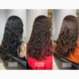 ロング カラー パーマ 【表参道】Ruri デジタルパーマのヘアスタイル