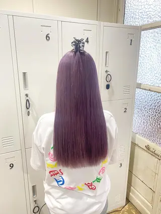 セミロング カラー ハイトーンカラー 🍬Rinka🍬のヘアスタイル