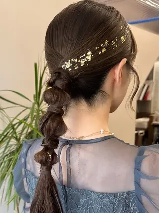 ロング ヘアアレンジ 🐏nao /レイヤーカット🐏のヘアスタイル