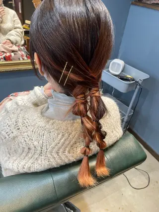 ロング hair make echo滿木あい花のヘアスタイル