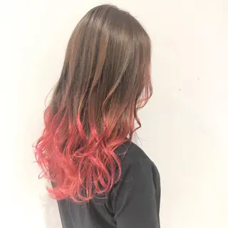 ロング カラー ヘアアレンジ yoshino yukoのマツエク・マツパデザイン