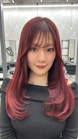 カラー すぐ巻ける縮毛矯正 🍀勝倉　麗のヘアスタイル