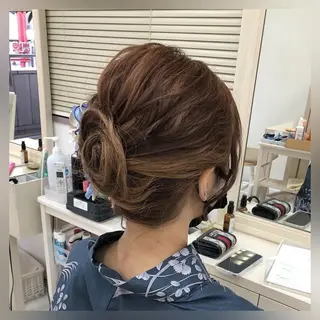 ヘアアレンジ 似合わせヘアメイク 💐オダギリチアキのヘアスタイル