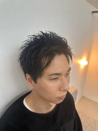 ショート メンズ 中村 虎のヘアスタイル