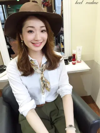 ショート ミディアム セミロング ロング カラー パーマ ヘアアレンジ 成松 勇治のヘアスタイル