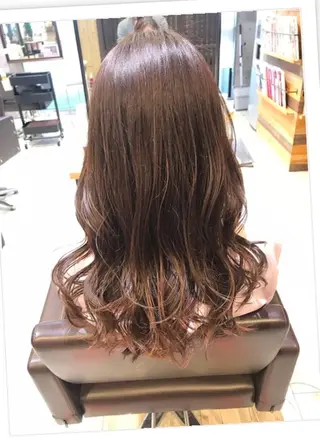 ロング カラー パーマ ヘアアレンジ メンズ キッズ ネイル マツエク・マツパ EnBlesS西宮 マンツーマン神道有基のヘアスタイル