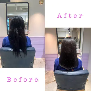 セミロング 髪質改善✨石塚 真梨奈のヘアスタイル