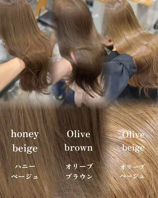 ロング カラー 宮本 優のヘアスタイル