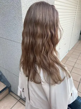 セミロング カラー 美髪特化✨ 伊織✨縮毛矯正✨のヘアスタイル