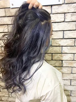 ロング カラー 透明感ハイトーン カラー🦋🌧希咲のヘアスタイル
