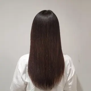 ロング カットモデル/ セット/宮里心香のヘアスタイル