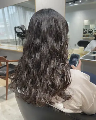 ロング パーマ 【表参道】Ruri デジタルパーマのヘアスタイル