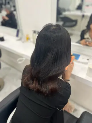 セミロング カラー ヘアアレンジ 韓国メンズヘア 🪽maika🪽のヘアスタイル