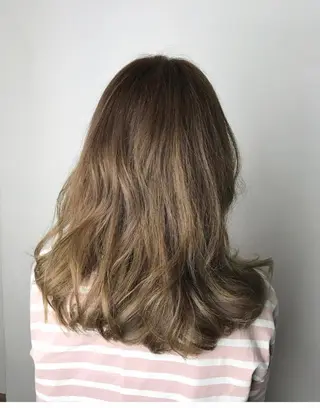 セミロング カラー メンズカット特化柏駅 徒歩3分LOUのヘアスタイル