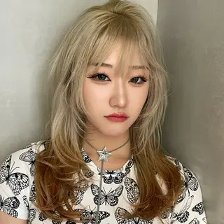 ミディアム カラー レイヤー/透明感 カラー✩.*˚チャンのヘアスタイル