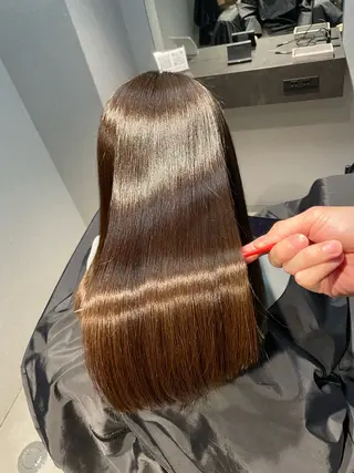 セミロング 山田彼門❄️美髪矯正 /ハーツエキスパートのヘアスタイル